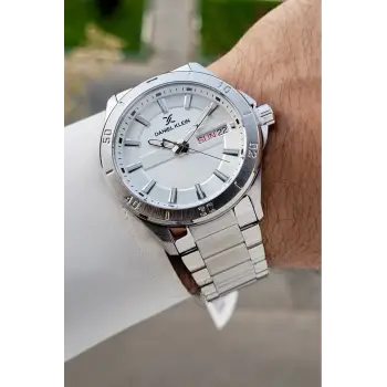 Gümüş Renk 43 Mm İç Göstergeleri Aktif Erkek Kol Saati