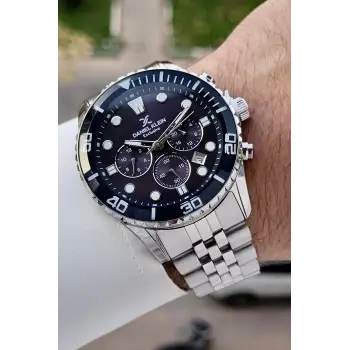 Kadranı Lacivert Kordonu Gümüş Renk 44 Mm İç Göstergeleri Aktif Erkek Kol Saati