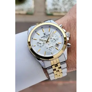 Gold Gümüş Renk 42 mm Hediye Paketli İç Göstergeleri Aktif Erkek Kol Saati