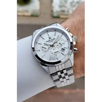Gümüş Renk 42 mm Hediye Paketli İç Göstergeleri Aktif Erkek Kol Saati