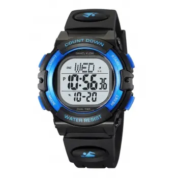 Siyah Lacivert Renk Hediye Paketli Işıklı 5 ATM Çocuk Kol Saati