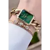 Freelook FLISTE30 Gold Renk Zincirli Hediye Paketli 5 ATM Kadın Kol Saati ve Bileklik