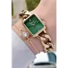 Freelook FL3ISTE30 Gold Renk Zincirli Hediye Paketli 5 ATM Kadın Kol Saati ve Bileklik
