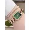 Freelook FL2ISTE30 Gold Renk Zincirli Hediye Paketli 5 ATM Kadın Kol Saati ve Bileklik