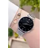 Casio CSISTE29 Kadranı Siyah Kordonu Gümüş Renk Hediye Paketli Kadın Kol Saati