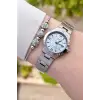 Casio CSISTE17 Kadranı Mavi Kordonu Gümüş Renk Hediye Paketli Kadın Kol Saati