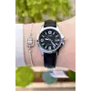 Casio CSISTE24 Kasası Gümüş Kordonu Siyah Renk Hediye Paketli Kadın Kol Saati