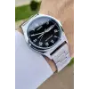 Casio CSISTE14 Kadranı Siyah Kordonu Gümüş Renk Takvim ve Günlü Hediye Paketli Erkek Kol Saati