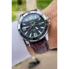 Casio CSISTE10 Kasası Gümüş Kordonu Kahverengi Renk Hediye Paketli Erkek Kol Saati