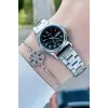 Casio CS1ISTE27 Kadranı Siyah Kordonu Gümüş Renk Hediye Paketli Kadın Kol Saati