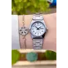 Casio CSISTE28 Kadranı Beyaz Takvimli Hediye Paketli Kadın Kol Saati