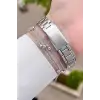 Casio CSISTE23 Kadranı Siyah Kordonu Gümüş Renk Takvimli Hediye Paketli Kadın Kol Saati