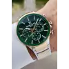 Daniel Klein DKISTE1237 Kadranı Yeşil Gold Gümüş Renk İç Göstergeleri Aktif Hediye Paketli Erkek Kol Saati