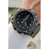 Daniel Klein DKISTE1345 Haki Renk Analog Dijital Hediye Paketli Erkek Kol Saati