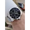 Daniel Klein DKISTE1528 Kadranı Siyah Kordonu Gümüş Renk 45 mm Erkek Kol Saati