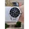 Daniel Klein DKISTE1528 Kadranı Siyah Kordonu Gümüş Renk 45 mm Erkek Kol Saati