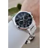 Daniel Klein DKISTE1528 Kadranı Siyah Kordonu Gümüş Renk 45 mm Erkek Kol Saati