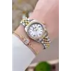 Daniel Klein DKISTE1540 Gold Gümüş Renk 28 mm Kristal Cam Kadın Kol Saati ve Bileklik