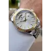 Gold Gümüş Renk 42 mm Fonksiyonlu Erkek Kol Saati
