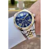 Daniel Klein DKISTE1603 Kadranı Lacivert Kordonu Gold Gümüş Renk 42 mm Erkek Kol Saati