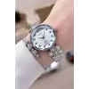 Gümüş Renk 32 Mm Kadın Kol Saati Ve Bileklik