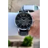 Kasası Gümüş Kordonu Siyah Renk 44 Mm Erkek Kol Saati