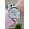 Gümüş Renk Takvimli 44 Mm Erkek Kol Saati