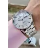 Gümüş Renk Takvimli 44 Mm Erkek Kol Saati