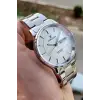 Gümüş Renk Takvimli 44 Mm Erkek Kol Saati