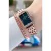 Kadranı Mavi Kordonu Rose Renk Kadın Kol Saati Ve Bileklik