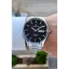 Kadranı Siyah Kordonu Gümüş Renk Takvim Ve Gün Fonksiyonlu 44 Mm Erkek Kol Saati
