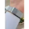 Kadranı Yeşil Kordonu Gümüş Renk 44 mm Erkek Kol Saati