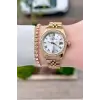 Gold Renk 32,5 Mm Takvimli Kadın Kol Saati Ve Bileklik