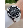 Daniel Klein DKISTE1774 Kadranı Siyah Kordonu Gümüş Renk 44 Mm Iç Göstergeleri Aktif Erkek Kol Saati