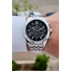Kadranı Siyah Kordonu Gümüş Renk 42 Mm Iç Göstergeleri Aktif Erkek Kol Saati