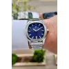Kadranı Lacivert Kordonu Gümüş Renk 41 Mm Erkek Kol Saati