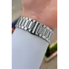 Kadranı Lacivert Kordonu Gümüş Renk 41 Mm Erkek Kol Saati
