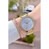 Freelook FLISTE46 Gold Renk 38 mm Kadın Kol Saati ve Bileklik