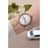 Gold Gümüş Renk 38 Mm Kadın Kol Saati Ve Bileklik