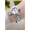 Daniel Klein DKISTE1990 Gümüş Renk 28 Mm Kadın Kol Saati Ve Bileklik