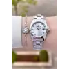 Daniel Klein DKISTE1990 Gümüş Renk 28 Mm Kadın Kol Saati Ve Bileklik