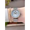 Daniel Klein DKISTE2066 Gold Gümüş Renk Hediye Paketli Kadın Kol Saati ve Bileklik