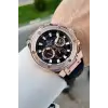 Daniel Klein DKISTE1813 46 Mm Kasası Rose Kordonu Siyah Renk İç Göstergeleri Aktif Erkek Kol Saati
