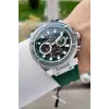 Daniel Klein DKISTE1810 46 Mm Kasası Gümüş Kordonu Yeşil Renk İç Göstergeleri Aktif Erkek Kol Saati