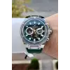 Daniel Klein DKISTE1810 46 Mm Kasası Gümüş Kordonu Yeşil Renk İç Göstergeleri Aktif Erkek Kol Saati