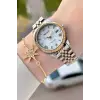 Ferrucci FCISTE397 Gold Gümüş Renk Takvimli 35 Mm Kadın Kol Saati ve Bileklik