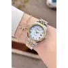Ferrucci FCISTE397 Gold Gümüş Renk Takvimli 35 Mm Kadın Kol Saati ve Bileklik