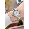 Ferrucci FCISTE397 Gold Gümüş Renk Takvimli 35 Mm Kadın Kol Saati ve Bileklik