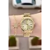 Ferrucci FCISTE396 Gold Renk Takvimli 35 Mm Kadın Kol Saati ve Bileklik