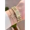 Ferrucci FCISTE396 Gold Renk Takvimli 35 Mm Kadın Kol Saati ve Bileklik